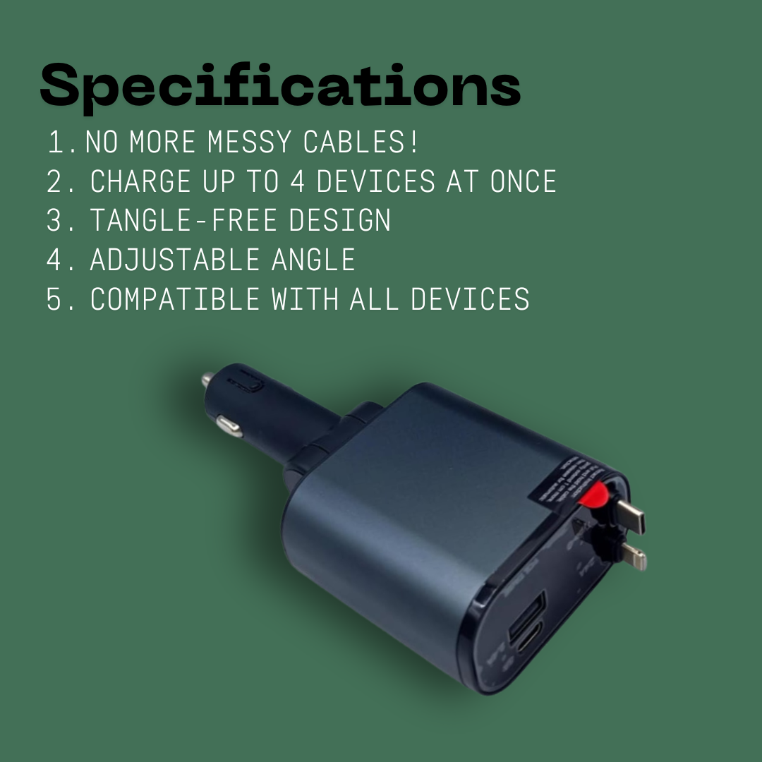 PowerMate 4-in-1 Car Charger